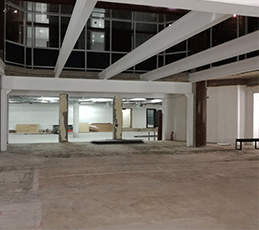 Installations of roofs, walls, floors